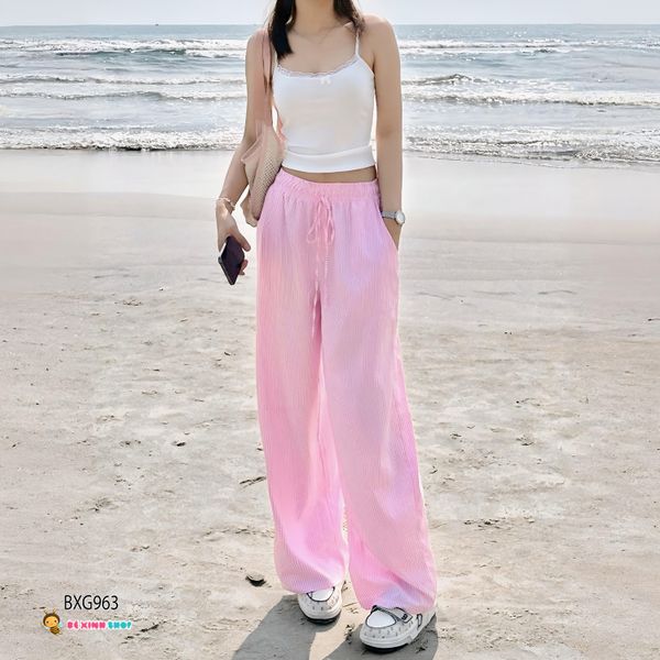 Quần ống suông vân sọc dễ thương cho bé gái BXG962