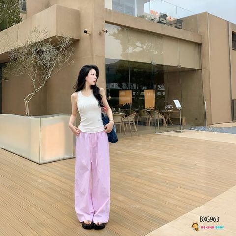 Quần ống suông vân sọc dễ thương cho bé gái BXG962