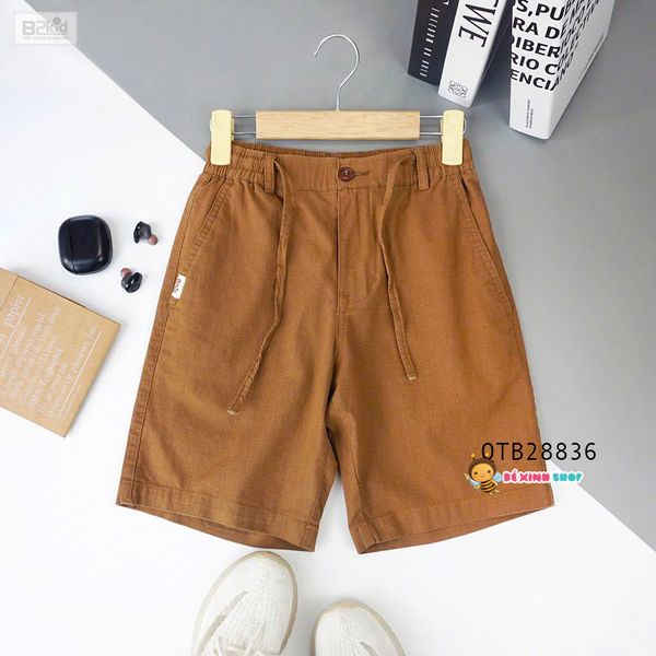 Quần lửng kaki linen B2 size đại cồ dễ thương cho bé trai QTB28836