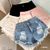 Quần sort jeans wash rách dễ thương cho bé gái QGB17185