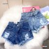Quần sort jeans wash rách dễ thương cho bé gái QGB16983