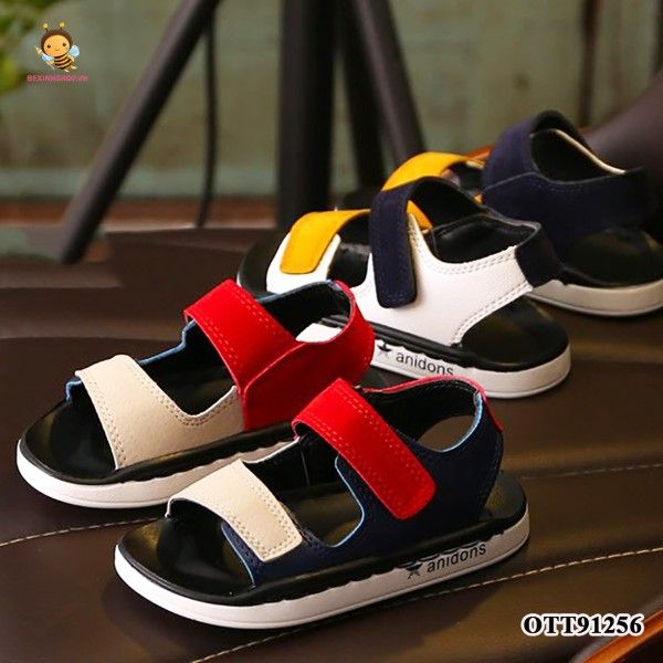 Sandal phối 2 màu ĐỎ VÀNG dễ thương cho bé OTT91256