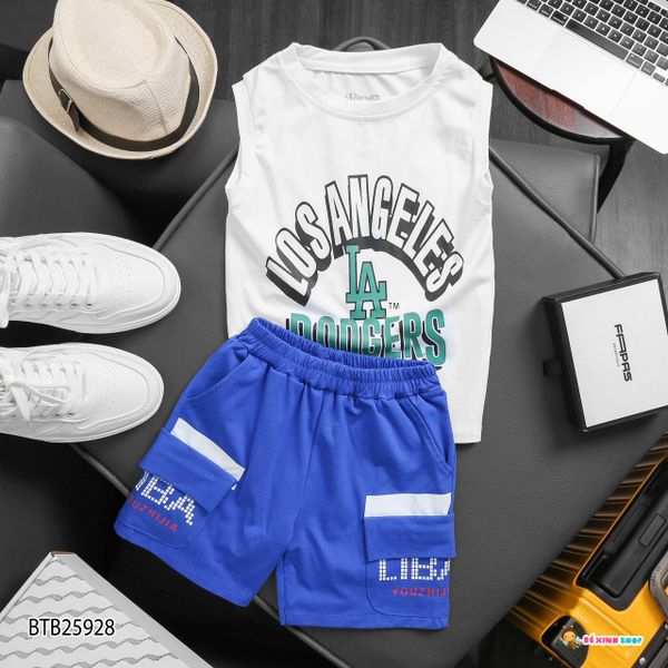 [XẢ KHO] Bộ sát nách LA cho bé trai ngày hè BTB25926