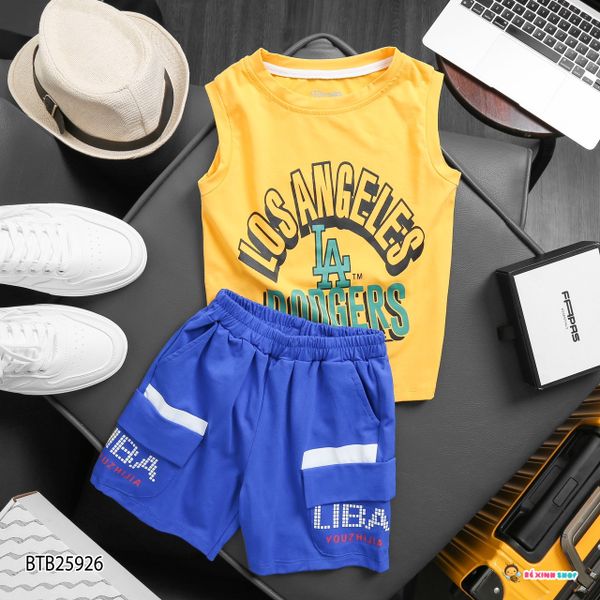 [XẢ KHO] Bộ sát nách LA cho bé trai ngày hè BTB25926