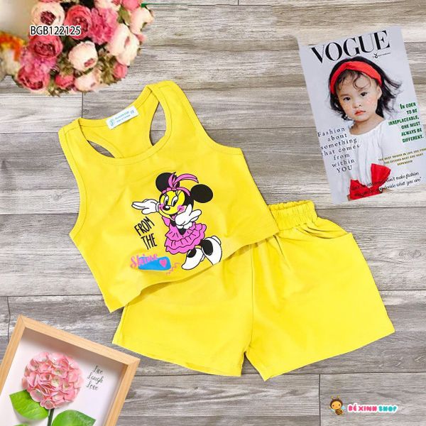 [XẢ KHO] Bộ sát nách Mickey dễ thương cho bé gái BGB122123