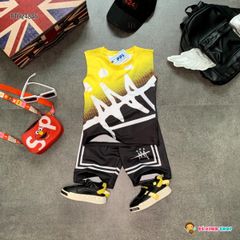 [XẢ KHO] Bộ sát nách thể thao phối màu dễ thương cho bé trai BTB24846