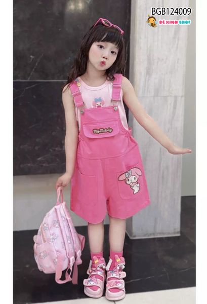 Set yếm kèm áo thỏ Melody dễ thương cho bé gái BGB124009