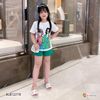 Set áo có tay in 2 cô gái dễ thương cho bé gái BGB122777
