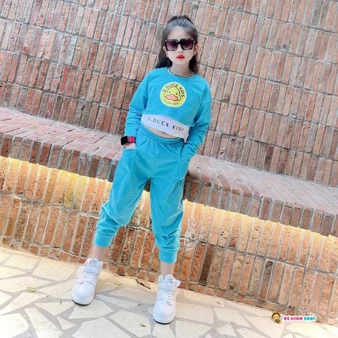 [XẢ KHO] Set 3 món dài tay in vịt dễ thương cho bé gái BGB122860