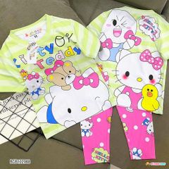 Bộ thun quần dài 3D dễ thương cho bé gái BGB122988