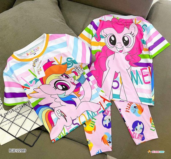 Bộ thun quần dài 3D dễ thương cho bé gái BGB122988