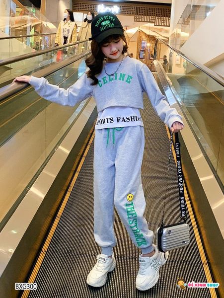 Set dài tay thu đông 3 món CELENI dễ thương cho bé gái BXG298