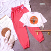 Set áo croptop quần jogger thể thao HALEY DAVISON dễ thương cho bé gái BXG502