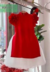 Áo dài cách tân kèm chân váy dễ  thương cho bé gái ngày Lễ Tết BGB123723