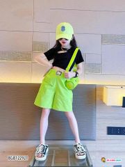 Set áo kiểu quần bo lai dễ thương cho bé gái BGB122921