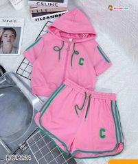 Set áo nón chữ C dễ thương cho bé gái BGB122753