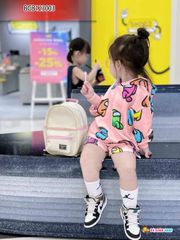 [XẢ KHO] Set áo nón dài tay AmongUs dễ thương cho bé gái BGB123002