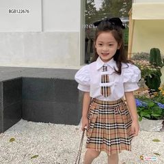 Set áo váy BBr dễ thương cho bé gái BGB122676