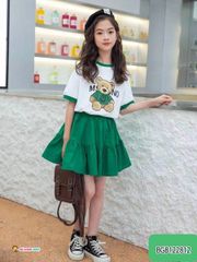 Set áo váy Moschino dễ thương cho bé gái BGB122812