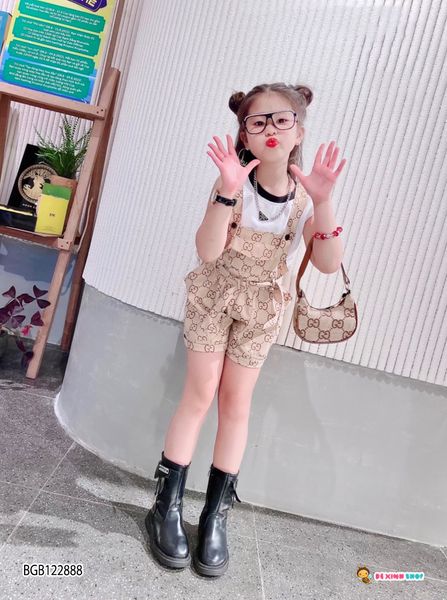 Set áo yếm Gucc dễ thương cho bé gái BGB122887