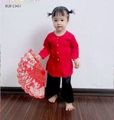 Set bà ba gấm dễ thương cho bé gái BGB123449