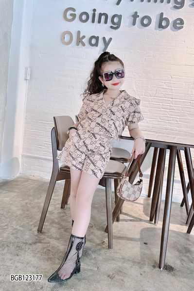 Set áo sơ mi BALENCIA cực chất cho bé gái đi chơi BGB123176