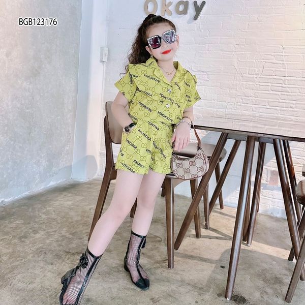 Set áo sơ mi BALENCIA cực chất cho bé gái đi chơi BGB123176