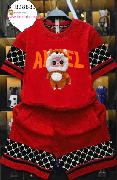 Set bé trai phối màu in Baby Three Angel dễ thương cho bé trai BTB28883