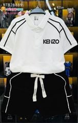 Set bé trai cổ bẻ phối viền Kenzo dễ thương cho bé trai BTB28889