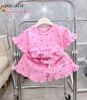 Bộ đùi chấm bi Baby Three phối bèo dễ thương cho bé gái BGB124138