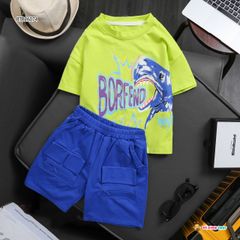 Set cá mập Borfend túi hộp dễ thương cho bé trai BTB26074