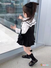 [XẢ KHO] Set váy 3 món ghi lê dễ thương cho bé gái BGB123108