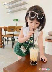 Set áo gấu chân váy Gucc dễ thương cho bé gái BGB122668