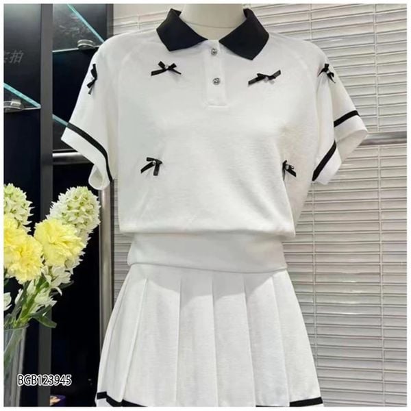 [XẢ KHO] Set áo nơ cổ trụ kèm chân váy xếp ly dễ thương cho bé gái BGB123945