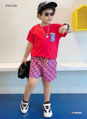 [XẢ KHO] Bộ thun in chữ B dễ thương cho bé trai BTB26379