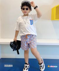 [XẢ KHO] Bộ thun in chữ B dễ thương cho bé trai BTB26379