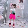 Bộ sort thun SÁT NÁCH in cô gái dễ thương cho bé gái BXG275