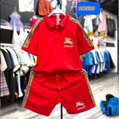 Set cổ trụ phối vải BBR dễ thương cho bé trai BTB28325