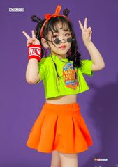 [XẢ KHO] Set croptop Haley chân váy thể thao dễ thương cho bé gái BGB122468