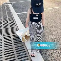 Set áo dây quần sọc ống rộng dễ thương cho bé gái BGB122891