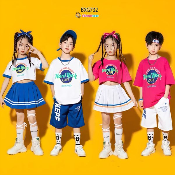 Set Đồng phục Nhảy Đi chơi CHICAGO cho bé trai & bé gái BXG732