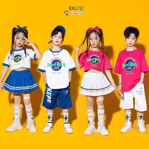 Set Đồng phục Nhảy Đi chơi CHICAGO cho bé trai & bé gái BXG732