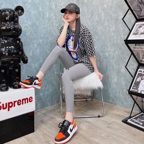 Set caro DOREMON quần dài dễ thương cho bé gái BGB122065