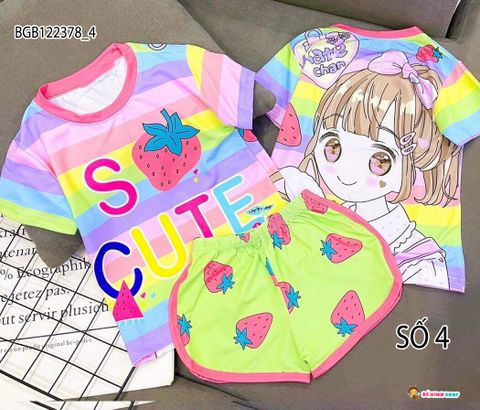 [XẢ KHO] Bộ đùi in 3D dễ thương cho bé gái BGB122378