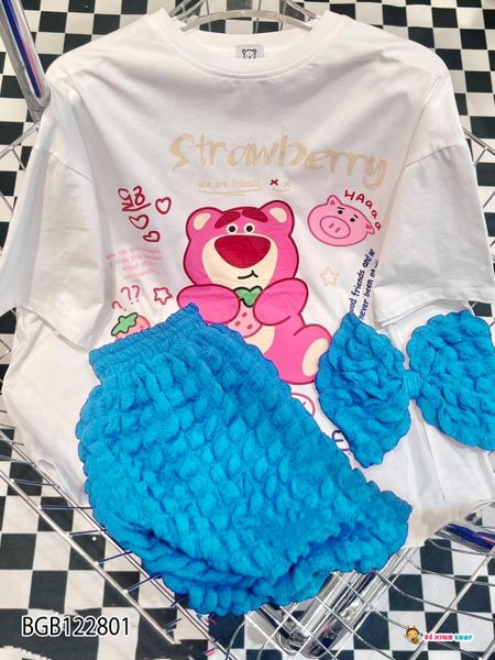 Set gấu đùi xốp dễ thương cho bé gái BGB122801