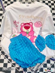 Set gấu đùi xốp dễ thương cho bé gái BGB122801