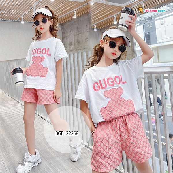[XẢ KHO] Bộ Gucc Gấu dễ thương cho bé gái BGB122255