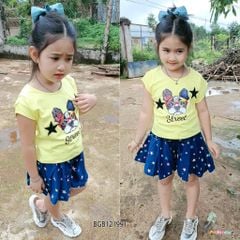 Bộ sort giả váy in hình bé gái BGB121990