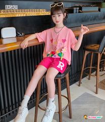 Set Thun Đính Hoa Nổi 3D Dễ Thương Cho Bé Gái BXG421