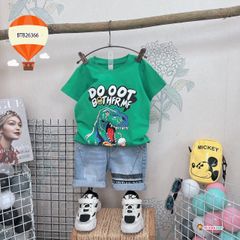 Set jeans khủng long dễ thương cho bé trai BTB26366